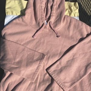 fabletics Light pink cropped workout hoodie Small